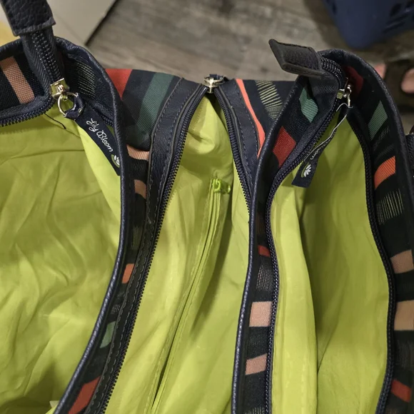 Lily Bloom Multicolor Striped Women's Bag With Multiple Pockets - Picture 13 of 14